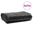 vidaXL antracitszürke ponyva 5 x 7 m 650 g/m²