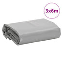 vidaXL szürke ponyva 3 x 6 m 650 g/m²