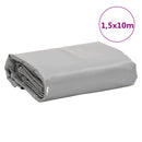 vidaXL szürke ponyva 1,5 x 10 m 650 g/m²