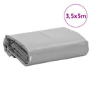 vidaXL szürke ponyva 3,5 x 5 m 650 g/m²