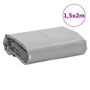 vidaXL szürke ponyva 1,5 x 2 m 650 g/m²