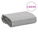 vidaXL szürke ponyva 1,5 x 2,5 m 650 g/m²