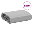 vidaXL szürke ponyva 5 x 6 m 650 g/m²