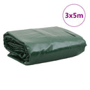 vidaXL zöld ponyva 3 x 5 m 650 g/m²