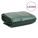 vidaXL zöld ponyva 1,5 x 10 m 650 g/m²