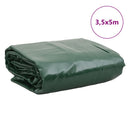 vidaXL zöld ponyva 3,5 x 5 m 650 g/m²