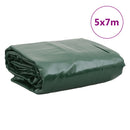 vidaXL zöld ponyva 5 x 7 m 650 g/m²