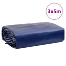 vidaXL kék ponyva 3 x 5 m 650 g/m²
