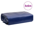 vidaXL kék ponyva 3 x 6 m 650 g/m²