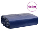 vidaXL kék ponyva 4 x 4 m 650 g/m²