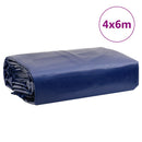 vidaXL kék ponyva 4 x 6 m 650 g/m²