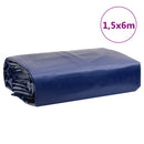 vidaXL kék ponyva 1,5 x 6 m 650 g/m²