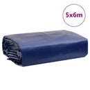 vidaXL kék ponyva 5 x 6 m 650 g/m²