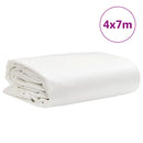 vidaXL fehér ponyva 4 x 7 m 650 g/m²