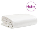 vidaXL fehér ponyva 6 x 8 m 650 g/m²