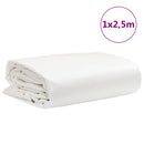 vidaXL fehér ponyva 1 x 2,5 m 650 g/m²