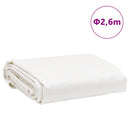 vidaXL fehér ponyva Ø 2,6 m 650 g/m²