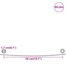 vidaXL fehér ponyva Ø 2,6 m 650 g/m²