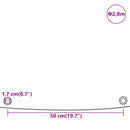 vidaXL fehér ponyva Ø 2,8 m 650 g/m²