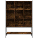 vidaXL füstös tölgy színű szerelt fa könyvszekrény 102 x 30 x 141,5 cm