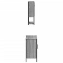 vidaXL 2 részes szürke sonoma színű szerelt fa fürdőszobai bútorszett