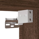 vidaXL 3 részes barna tölgy színű szerelt fa fürdőszobai bútorszett