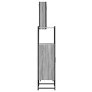 vidaXL 3 részes szürke sonoma szerelt fa fürdőszoba szekrényszett