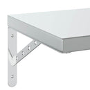 vidaXL 2 db ezüstszínű rozsdamentes acél fali polc 75 x 30 cm