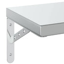 vidaXL 2 db ezüstszínű rozsdamentes acél fali polc 75 x 23,5 cm
