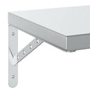 vidaXL 2 db ezüstszínű rozsdamentes acél fali polc 50 x 30 cm