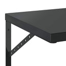 vidaXL 2 db fekete rozsdamentes acél fali polc 50 x 40 cm