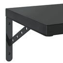 vidaXL 2 db fekete rozsdamentes acél fali polc 50 x 30 cm