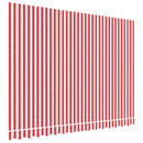 vidaXL piros és fehér csíkos pótszövet napellenzőhöz 3,5x2,5 m