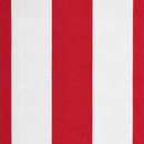 vidaXL piros és fehér csíkos pótszövet napellenzőhöz 4,5x3,5 m