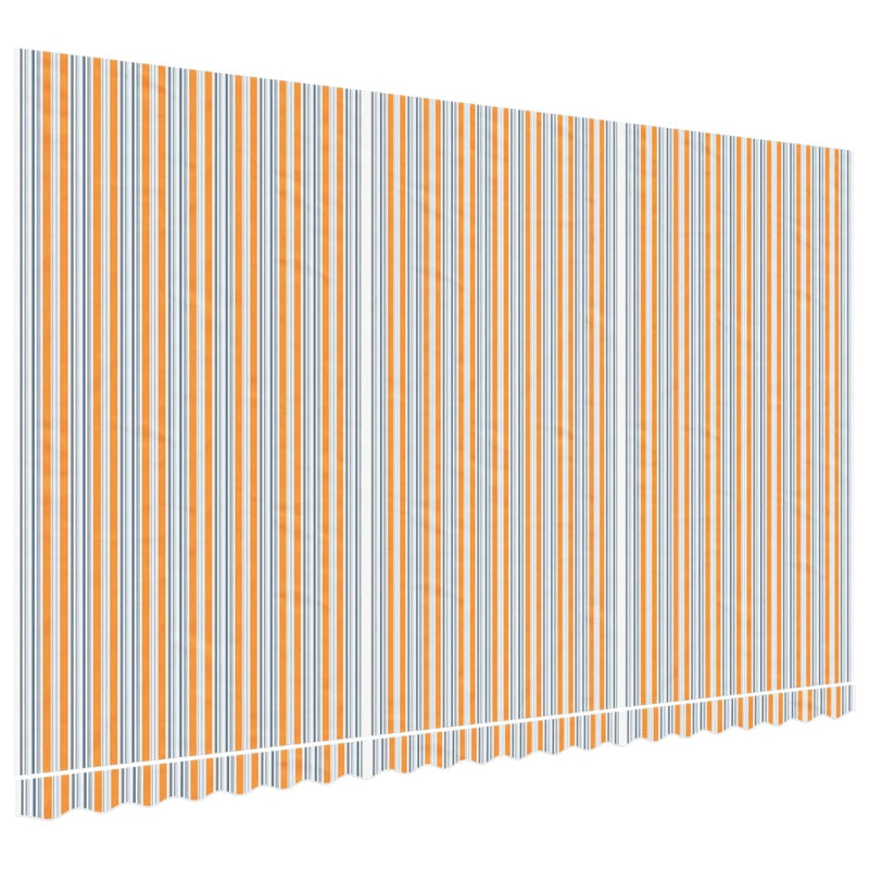 vidaXL többszínű csíkos pótszövet napellenzőhöz 5 x 3 m