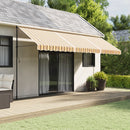 vidaXL többszínű csíkos pótszövet napellenzőhöz 5 x 3,5 m