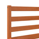 vidaXL viaszbarna tömör fenyőfa ágy matrac nélkül 200 x 200 cm
