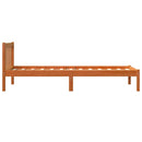 vidaXL viaszbarna tömör fenyőfa ágy matrac nélkül 100 x 200 cm