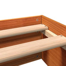 vidaXL viaszbarna tömör fenyőfa ágy matrac nélkül 160 x 200 cm