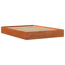vidaXL viaszbarna tömör fenyőfa ágy matrac nélkül 120 x 200 cm