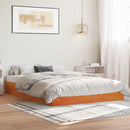 vidaXL viaszbarna tömör fenyőfa ágy matrac nélkül 120 x 190 cm