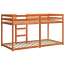 vidaXL viaszbarna tömör fenyőfa emeletes ágy 80 x 200 cm