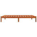 vidaXL viaszbarna tömör fenyőfa ágy matrac nélkül 90 x 190 cm
