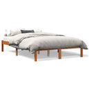 vidaXL viaszbarna tömör fenyőfa ágy matrac nélkül 135 x 190 cm