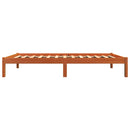 vidaXL viaszbarna tömör fenyőfa ágy matrac nélkül 90 x 200 cm