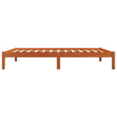 vidaXL viaszbarna tömör fenyőfa ágy matrac nélkül 100 x 200 cm