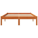 vidaXL viaszbarna tömör fenyőfa ágy matrac nélkül 140 x 200 cm