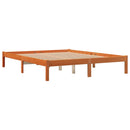 vidaXL viaszbarna tömör fenyőfa ágy matrac nélkül 160 x 200 cm