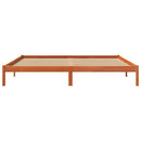 vidaXL viaszbarna tömör fenyőfa ágy matrac nélkül 200 x 200 cm