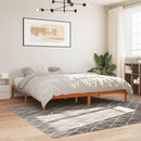 vidaXL viaszbarna tömör fenyőfa ágy matrac nélkül 200 x 200 cm